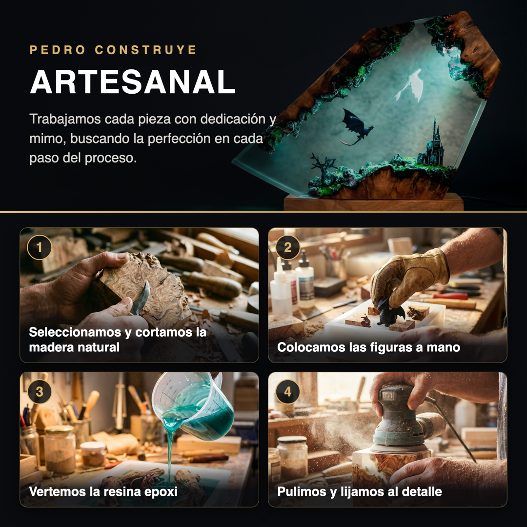 Proceso de construccion artesanal premium - Manualidades Pedro